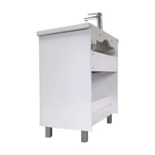 Тумба-умывальник Comforty Лима-70Н2 белый матовый с раковиной Como 70